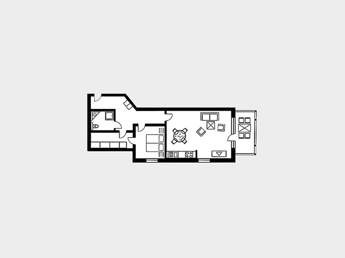Strandvillen Binz - Appartement mit Meerblick, 1 Schlafzimmer und Balkon SV 757 Exterior foto